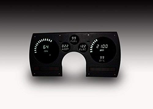 Camaro Digital Gauge Panel White 82-90 Factory Fit Intellitronix White DP4003W