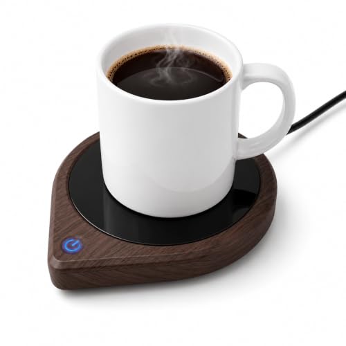 COANTO Coffee Mug Warmer for Desk, Electric Beverage Warmer with 3 Temp Settings...