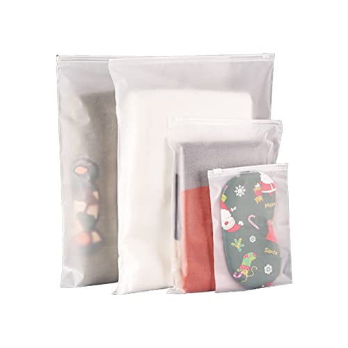30PCS Frosted Ziplock Poly Bags,3.2 Mil Reclosable Clear Bags For Packaging Clothing,Toys,Travel Storage bag,3 Sizes 6x8 inch, 8x12 inch,12x16 inch