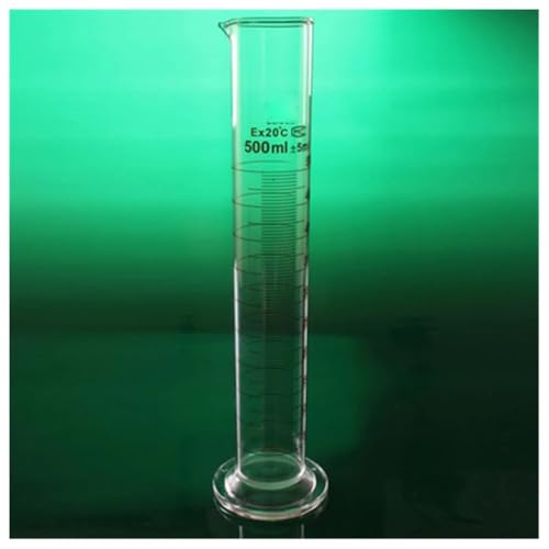 Cylindre de laboratoire 500ml en verre borosilicaté pour mesure et expériences de chimie