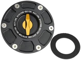 Gas Fuel Tank Cap Keyless Quick Release Motorcycle Tank Fuel Cap Gas Case Fit for Aprilia RS660 Tuono 660 RS125 RS250 RSV1000 Shiver 750 Accessories (Red-I)