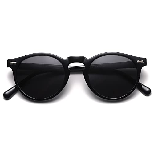 Image of Vintage Polarized Sunglasses for Men Women Round Retro Classic Fashion Eyewear UV400 Protection Sun Glasses