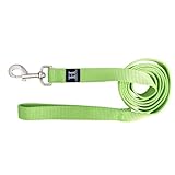 Hamilton Single Thick Nylon Dog Lead, 1-Inch by 6-Feet, Lime Green
