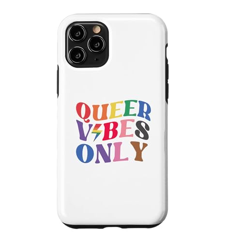 Queer Vibes Only Gay Pride Month LGBTQ Rainbow Pride Lesbian �X�}�z�P�[�X iPhone 11 Pro �p