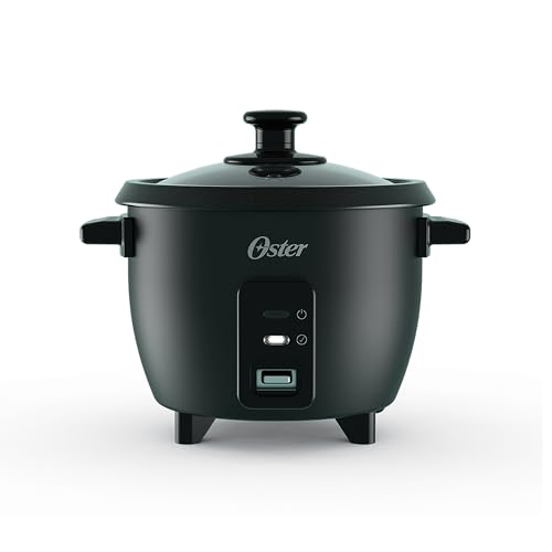 Oster 6-Cup Rice Cooker, Small Electric Rice Maker, Automatic Keep Warm, Nonstick Inner Pot, Black by Oster - Used condition - CA$26.51