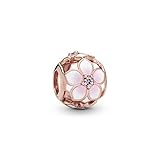Stein: rosafarbene Zirkonia Pandora Charm Magnolie Rosé 782087NBP