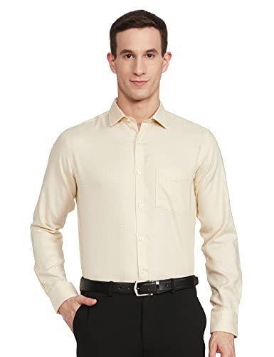 Image of Park Avenue Men's Pure Cotton Checks Pattern Regular Fit Semi Cutaway Collar Half Sleeve Formal Shirt