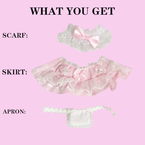 17cm Doll Clothes,Premium Doll Outfit with Accessories Outfit,Doll Princess Skirt,Clothes Outfit for 17cm Dolls,No Doll,Only Clothes (Style H)