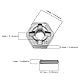 LT Easiyl 4 Stück 55-ZJ09 Radnaben Sechskantadapter RC-Auto Aluminiumlegierung Radnaben Sechskant Zubehör für 9125 9155 9156 1/10 1/12 RC-Auto