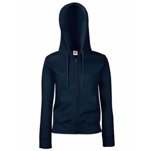 Fruit of the Loom Lady-Fit Damen Kapuzenjacke/Sweatshirt-Jacke mit Kapuze...
