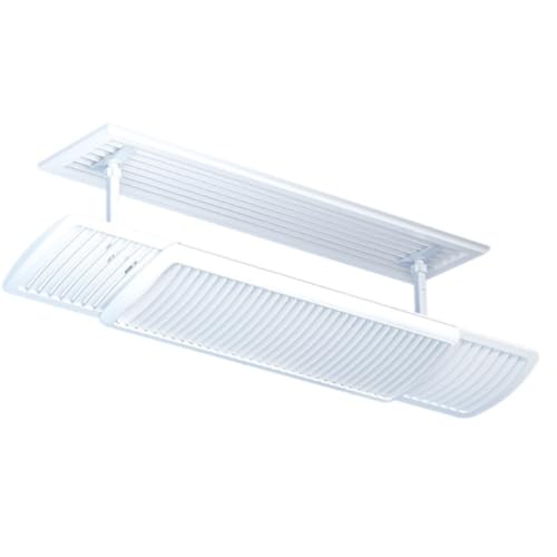 Apaeofl ブラインド 壁掛けエアコン用 直風対策 風向・角度調節可能 空気循環供給 取り付け簡単 吊り下げか穴あけ 1 秒で可能 エアコン風よけ 可伸縮調節 サイズ 60cm - 94.5cm リモコン操作対応 (マニュアル)