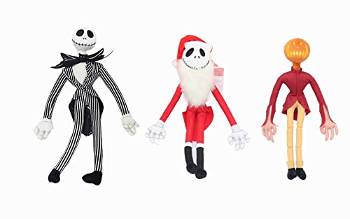 Juego de 3 piezas de un monstruo de cráneo de Halloween, pesadilla antes de Navidad, Jack...