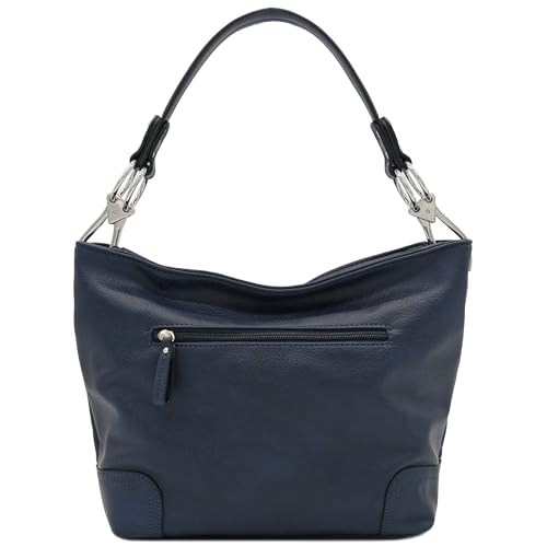 Image of Hobo Shoulder Bag with Big Snap Hook Hardware
