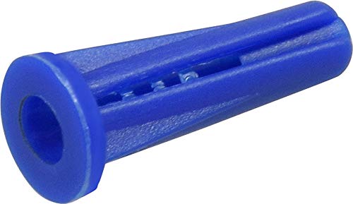 The Hillman Group 370337 Blue Conical Plastic Anchor, 8-10 X 7/8-Inch, 100-Pack