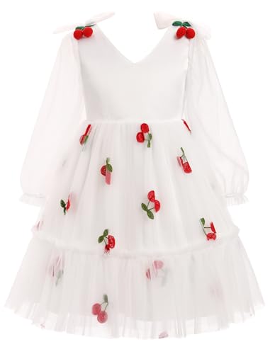 Toddler Girl Birthday Dress Floral Confetti Birthday Princess Dress Ruffle Sleeve Boho Cake Smash Photo Shoot Outfit