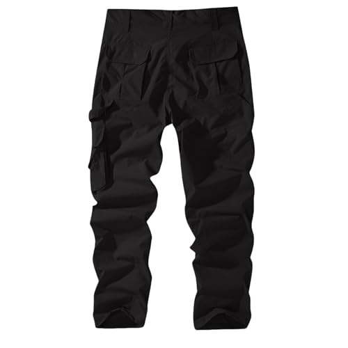 Pantalon cargo pour homme jambe droite pantalon de randonnée imperméable et jogging - 4