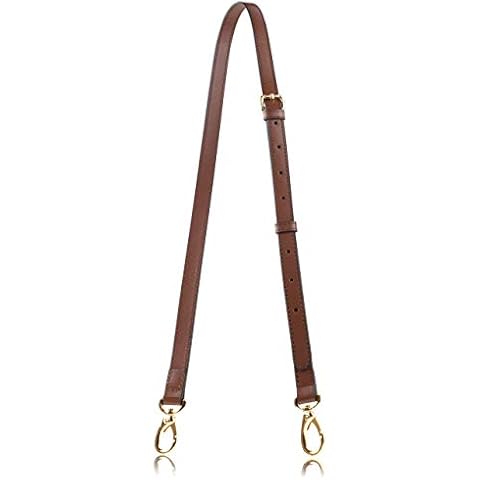 Allzedream Genuine Leather Purse Strap Replacement Crossbody Handbag Long Adjustable (Dark brown) Cover