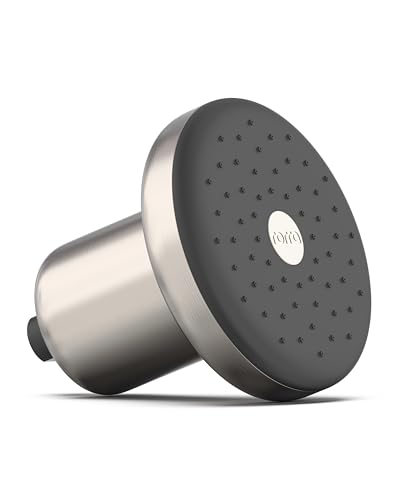 Rorra Filtered Showerhead - High Pressure Shower Head for Hard Water - Reduces Chlorine & Heavy Metals for Healthier Hair & Skin - Tool Free Installation - Brushed Nickel
