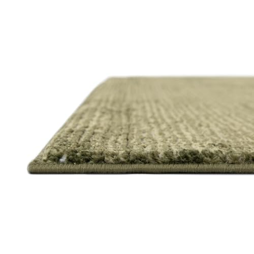 Image of Rugs.com - Finsbury Rug - 7' 1 x 10' Green Easy-Clean Rug - Modern Textured Pile for Living Rooms and Offices
