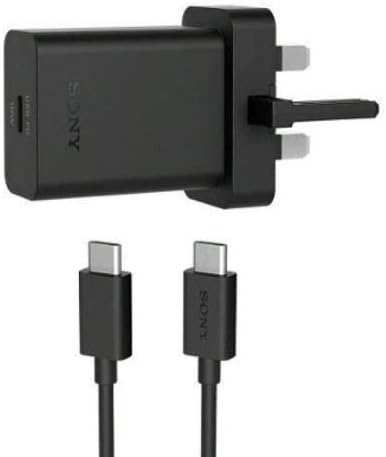 GLITZY GIZMOSGenuine Original Official UCH32 18W UK Plug Adapter With UCB24 USB Type C To USB Type C Data Charging Cable - Black