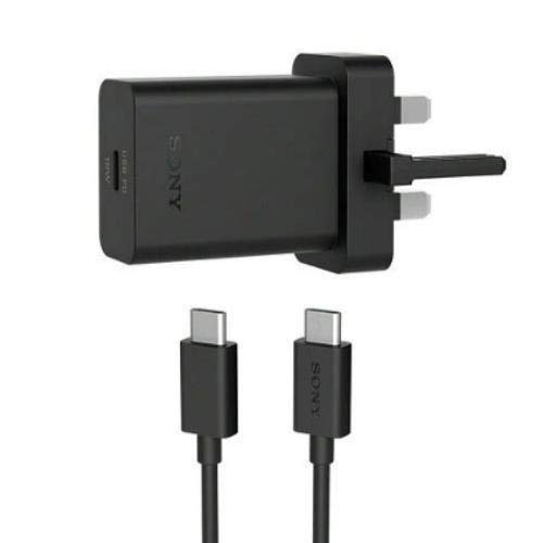 GLITZY GIZMOS Genuine Original Official UCH32 18W UK Plug Adapter With UCB24 USB Type C To USB Type C Data Charging Cable - Black