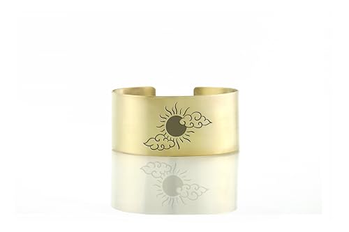 Bijoux Célestes Bracelet Manchette Soleil d'Or finition haute joaillerie pour femme