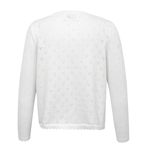 Kids Girls Long Sleeve Print Button Closure Knit Cardigan Coat Autumn Casual Shrug Bolero Jacket2