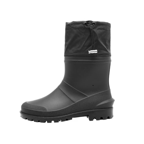 L6NqIAG Botas de Agua Hombre Botas de lluvia cortas antideslizantes for hombre, con boca cerrada, for jardín(40)