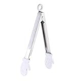 Photo Gallery autsuppl pinza da cucina in acciaio con guanto in silicone bianco versatile per steak pane e barbecue resistente e adatta feste ristoranti e uso quotidiano Photo Gallery autsuppl pinza da cucina in acciaio con guanto in silicone bianco versatile per steak pane e barbecue resistente e adatta feste ristoranti e uso quotidiano