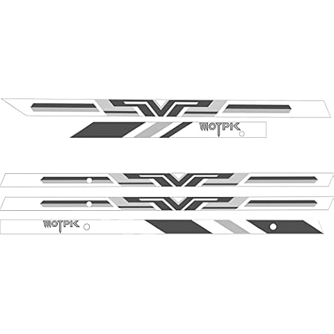 MOTPK Gaming Stickers for Left Coner Desk, White Cover