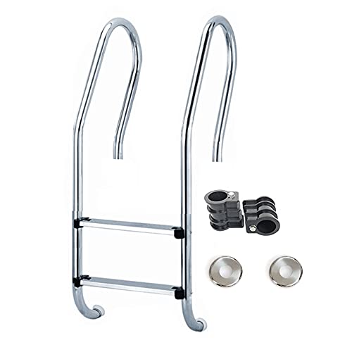 Escalera para piscina de acero inoxidable Heavy Duty 200kg miniatura 1