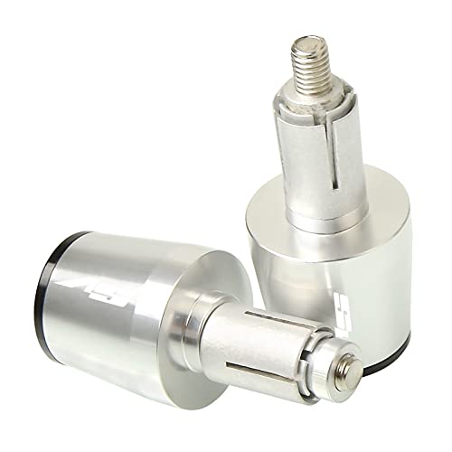 Bouchons d'extrémité de barre Suzuki SV650 guidon 7/8 moto alu silver