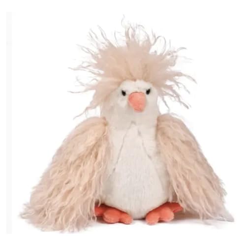Peluche poulette frisottis idée cadeau idéale pour fêter une naissance