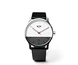 Mini Cooper 80262460917 Armbanduhr, Unisex, Farbblock, silberfarben / Weiß