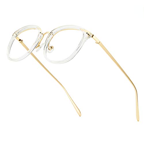 Cyxus Blauw Licht Blokkerende Brillen, Computer Gaming Eyewear Clear Frame Bril anti Hoofdpijn Eyestrain voor Vrouwen en Mannen Kids (Upgrade Frame versie)