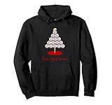 buona stagione baseball albero di natale baseball fan felpa con cappuccio