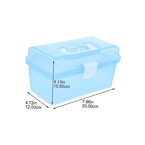 Boîte à pharmacie transparente en ABS plastique à compartiments et grande contenance - 3
