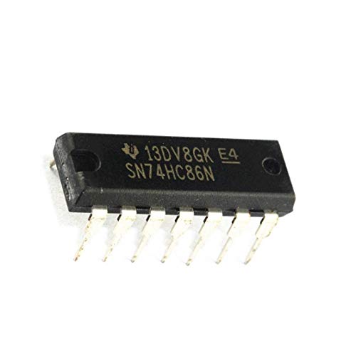 Image of INVENTO 5Pcs 74HC86N 7486 ic XOR Gate Logic Gate, HC Family, 4 Gate, 2 Input, 5.2 mA, 2V to 6V, DIP-14