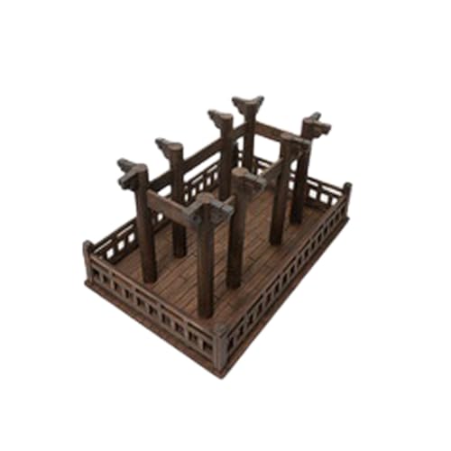 HiPlay MOjingtoys 1/12 モジュールシリーズ 溯檐 古代建築スタイル S00 フィギュア用 地台 スタンド ディスプレイ ベース 塗装済み 完成品