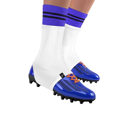ATHLETIN BE SPORTY Football Spats Cleat Covers - Shoe Covers for Football Cleats, 7v7, Lacrosse & Soccer - Durable Stretch Fit, Non-Slip Athletic Performance for Men & Youth