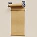 MorningRo 60 Inch Paper Roll Holder Wrapping Paper Wall Mounted Roll Rack Holder Adjustable Reliable Kraft Scroll Dispenser for Vinyl, Kraft, or Other Rolled Materials (Silver)