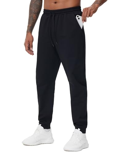 THE GYM PEOPLE Men's Drawstring Workout Joggers Pants Lightweight Tapered Running Lounge Sweatpants with Pockets3
