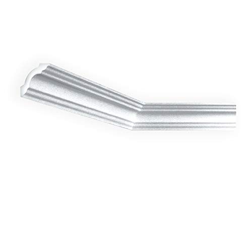 A la Maison Ceilings KL50pw-5 Mgiuel DIY Glue-up Foam Crown Molding (Pack / 32.5 ln. ft.), White