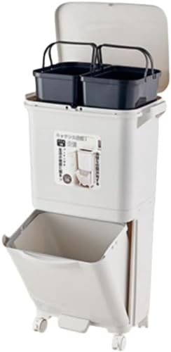 WQNB���ʃS�~�� �ӂ��t�� �L�b�`�����S�� �L���X�^�[�t �ړ��\ �y�_���� �_�X�g�{�b�N�X �����ȒP ���ʃS�~�� �L�b�`���p ���ʏ� �x�����_�ɂ��œK (�V���O���J�o�[���_�u���C���i�[�o���� 38L�m2�w�n)