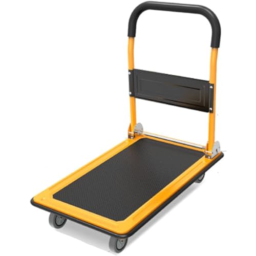 Chariot à plateau pour la manutention sans effort de charges lourdes