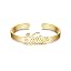 Cuff Bangle with 2 Name-Style 1
