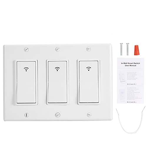 WiFi Smart Switch, WiFi Wall Light Timer Settable High Perfo...