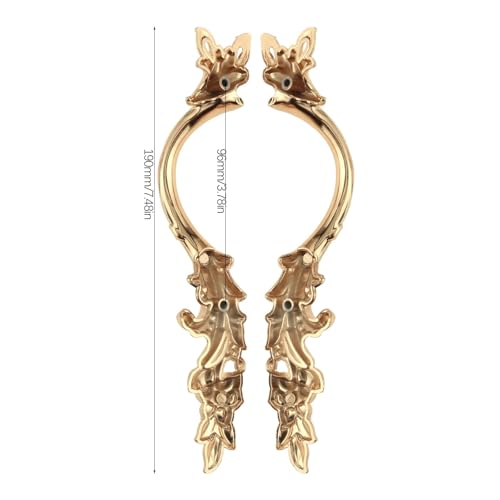 Lot de 2 poignées de meuble et boutons de commode avec vis pour placard - 6