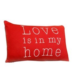 Love is in My Home Knitted Antique 100% Cotton Cushion Cover Dec Pillows Decorative Sofa Couch Cushion Pillow 16x24'' (40x60cm)