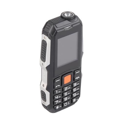 ASHATA Mini Seniors Dual SIM Dual Standby Unlocked Cell Phone, 1.8in Screen Rich Functions Noise Free Elderly Phone with Strong Flashlight Big Battery(Black)